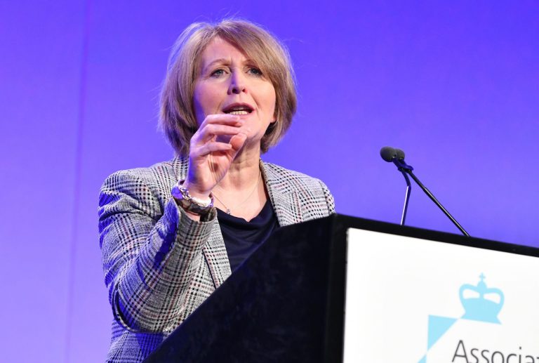 Anne Longfield, Children's Commissioner for England, speaking at the APCC & NPCC (Police Chiefs) Partnership Summit 2020 in London, England , UK
