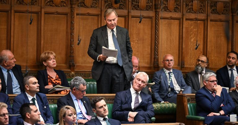 ONE EDITORIAL USE ONLY. NO SALES. NO ARCHIVING. NO ALTERING OR MANIPULATING. NO USE ON SOCIAL MEDIA UNLESS AGREED BY HOC PHOTOGRAPHY SERVICE. MANDATORY CREDIT: House of Commons Handout photo issued by the House of Commons of Independent MP Rupert Lowe dur