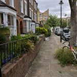 Countess Road NW5 in Kentish Town in North London, home of Labour Party Leader Sir Keir Starmer for 17 years before he became the UK Prime Minister.