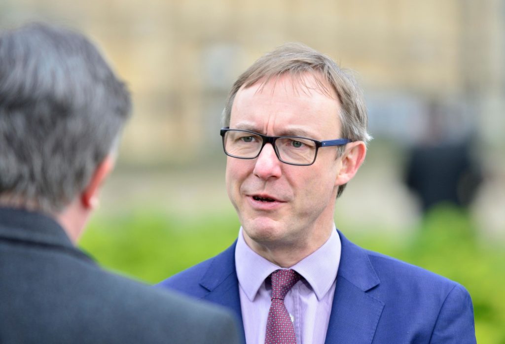 Paul Johnson - Director of the Institute for Fiscal Studies - on College Green after the chancellor's Spring Statement (mini budget) 13th March 2018