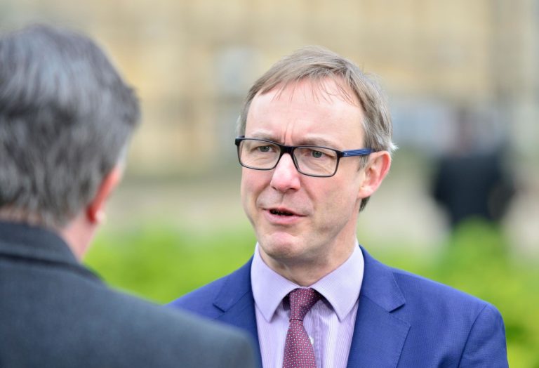 Paul Johnson - Director of the Institute for Fiscal Studies - on College Green after the chancellor's Spring Statement (mini budget) 13th March 2018