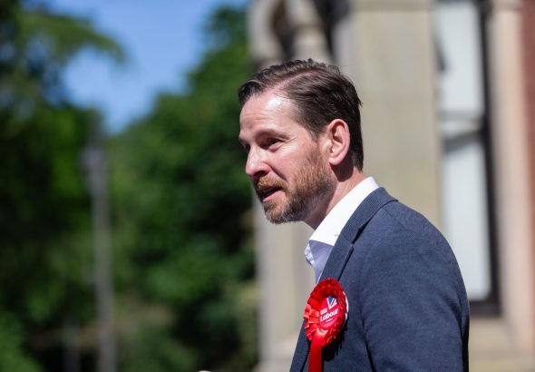 Cradley Heath, West Midlands, UK. 2nd June, 2024. Alex Ballinger, the Labour Party candidate for Halesowen and Rowley Regis in the Black Country part of the West Midlands, launches his election campaign this morning (Sunday 2nd June). Ex-Royal Marine and