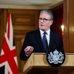 Prime Minister Sir Keir Starmer answers questions from the media after making a statement in Downing Street, London, following a Cabinet meeting to discuss the situation in Gaza. The UK will recognise the state of Palestine in September before the UN Gene