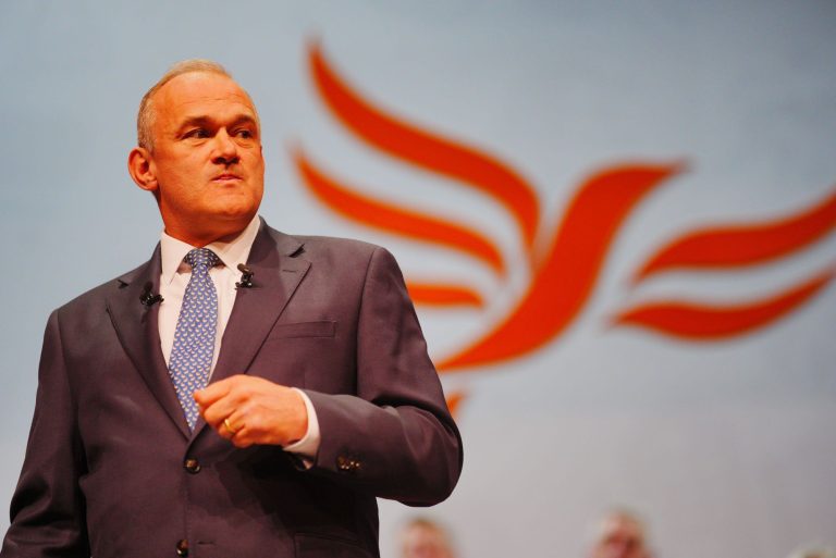 Liberal Democrat leader Sir Ed Davey delivers his speech during the autumn conference, at the Bournemouth Conference Centre in Dorset. Picture date: Tuesday September 23, 2025.