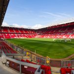 Inside Old Trafford. Home of Manchester United Football Club